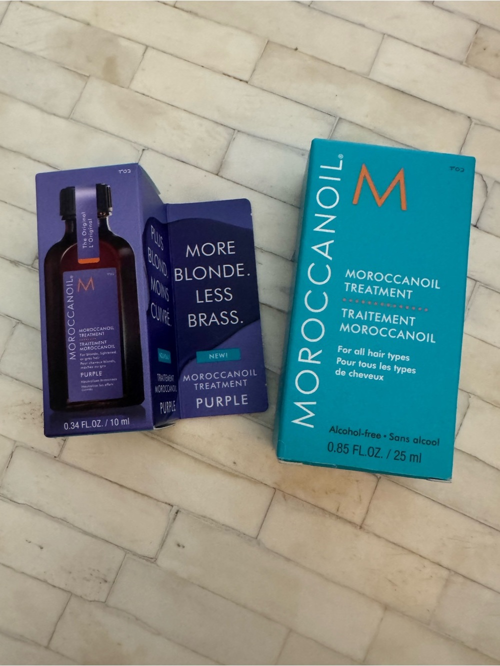 NWT Moroccanoil Purple & Light Treatment Duo